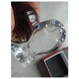 Baccarat-crystal owl motif baccarat paperweight with box-Other