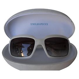 Gafas de sol Emilio Pucci blancas de plástico Blanco