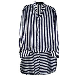 Robe en soie Burberry Prorsum Bleu Indigo Autre