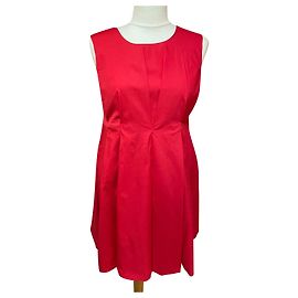 Robe Agnès b. en coton rouge Taille 40 Rouge