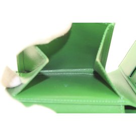 Louis Vuitton-Green Epi Leather Borneo Men's Bifold Wallet Slender Multiple-Other