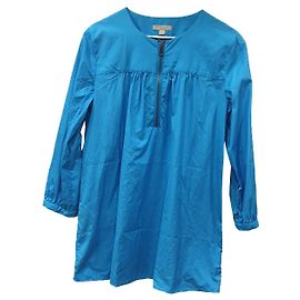 Burberry Brit Blusa túnica burberry turquesa Turquesa