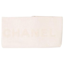 Chanel-CHANEL Fouta Toalha de praia Bege novo-Bege