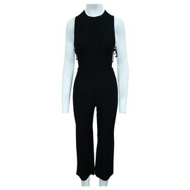 Reformation-Black Jumpsuit with side cutouts-Black