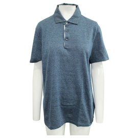 Hugo Boss-Blue Pattern Polo Top-Blue