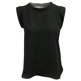 Dkny Blusa de seda negra Negro