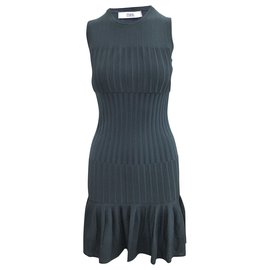 Prabal Gurung-Sleeveless  Dark Green Slim Fit Dress-Green