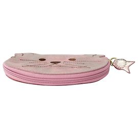 Furla Cartera con cremallera en forma de gato rosa Rosa
