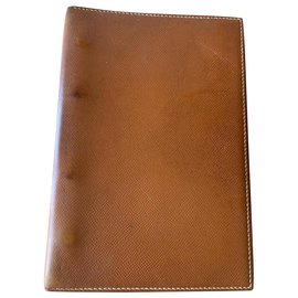 Hermès-Wallets Small accessories-Caramel
