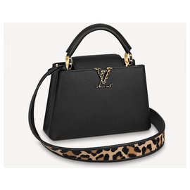 Louis Vuitton-LV Capucines BB leopardo-Preto