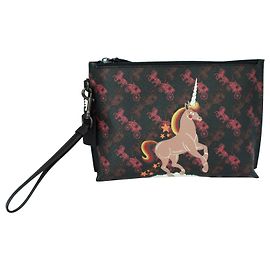 Coach Charlie Beutel mit Einhorn-Print Braun