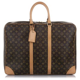 Louis Vuitton-Louis Vuitton Brown Monogram Sirius 55-Brown,Light brown