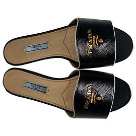 Prada Maultiere Schwarz