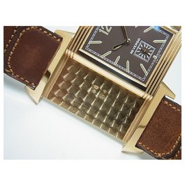 Jaeger Lecoultre-JAEGER LECOULTRE Grande Reverso Ultra Slim 18KPG brown Mens-Brown