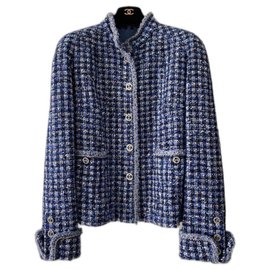 Chanel-8,5K $ 2020 Chaqueta de tweed-Azul