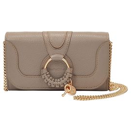 See by Chloé Cartera larga Hana en cuero gris motty Gris