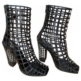 Saint Laurent-Cage boots-Black