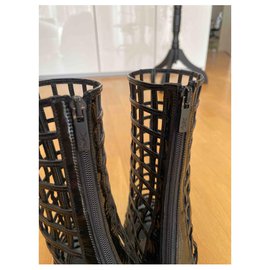 Saint Laurent-Cage boots-Black