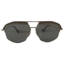 Loewe Grey geometrical aviator sunglasses Grey