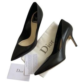 Christian Dior-Dior pompa a punta cherie-Nero