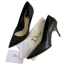 Christian Dior Dior cherie spitze Pumpe Schwarz