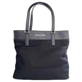 Bolsa tote Michael Kors preta de couro Preto