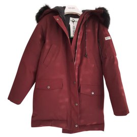 Kenzo Down Jacket Dark Red Polyester Size 36 Dark red