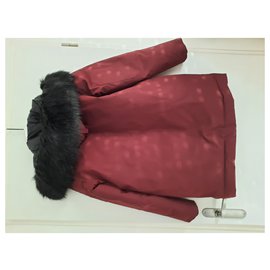 Kenzo-Coats, Outerwear-Dark red