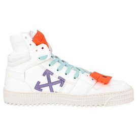 Off White-Off Court 3.0 High Sneakers-Red