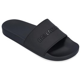 Balenciaga-Pool slide Sandal-Black