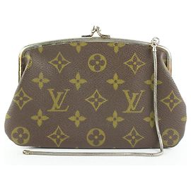 Louis Vuitton French Twist Clutch mit Monogramm Kisslock-Beutel Andere