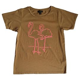 Camiseta de algodón J.Crew Flamingo Multicolor