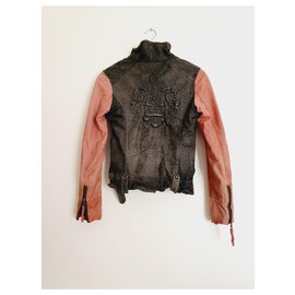 Giorgio & Mario-Vintage fitted jacket, limited model-Pink,Grey