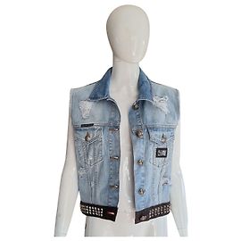 Chaleco Philipp Plein Jeans Azul
