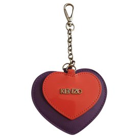 Kenzo-Kenzo heart keychain-Multiple colors