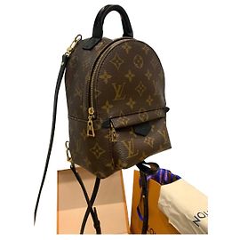 Louis Vuitton Palm Springs Mini Backpack Brown Leather Brown