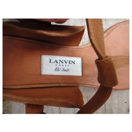 Lanvin-sandales Lanvin p 35 état neuf-Marron clair