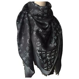 Louis Vuitton Schal Monogramm Glanz Schwarz