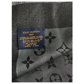 Louis Vuitton-Scialle Monogram Shine-Nero
