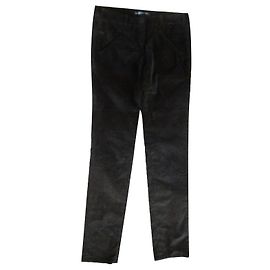 Calça de veludo Balenciaga verde escuro Verde