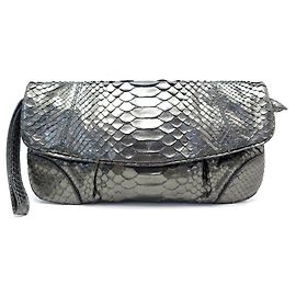 NEW BORSA A MANO GERARD DAREL BORSA A MANO PITONE IN PELLE BRONZO POUCH Bronzo