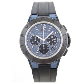 Bulgari-NEW BULGARI DIAGONO MAGNESIUM WATCH 102304 AUTOMATIC + NEW WATCH CASE-Black
