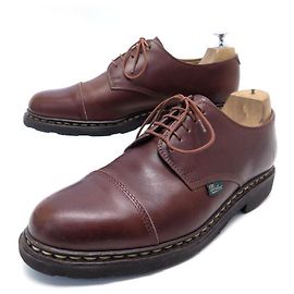 SCARPE PARABOOT BERBY AZAY 7.5 41.5 scarpe in pelle marrone Marrone