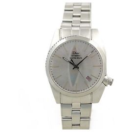 Christian Dior DIOR MEN'S WATCH RED NUMBER 084511 automático 36 MM RELÓGIO DE AÇO Prata