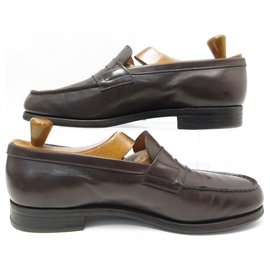 JM Weston-JM WESTON LOAFERS 180 9.5D 43.5 BROWN LEATHER LOAFERS SHOES-Brown