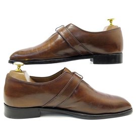 Berluti-BERLUTI OLGA SHOES 0795 7 41 LOAFERS BROWN LEATHER LOAFERS-Brown