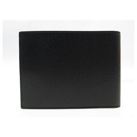 St Dupont-ST DUPONT WALLET IN BLACK LEATHER BLACK LEATHER WALLET CARD HOLDER-Black