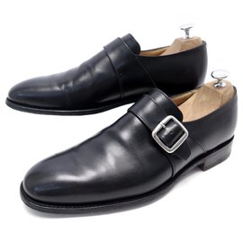Church's-CHURCH'S WESTBURY SHOES 8.5F 42.5 BLACK LEATHER LOAFERS SHOES-Black