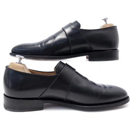 Church's-CHURCH'S WESTBURY SHOES 8.5F 42.5 BLACK LEATHER LOAFERS SHOES-Black