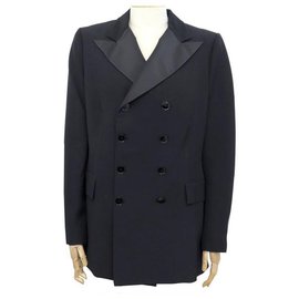 Ralph Lauren-NEW RALPH LAUREN COLLECTION T JACKET10 US 42 FR L IN BLACK VISCOSE JACKET-Black